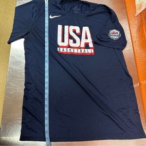 Nike Tee Men's Dark Blue USA Basketball Performance Tee Size Large